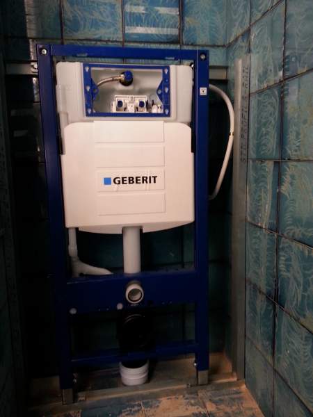 pose d'un bati support de wc